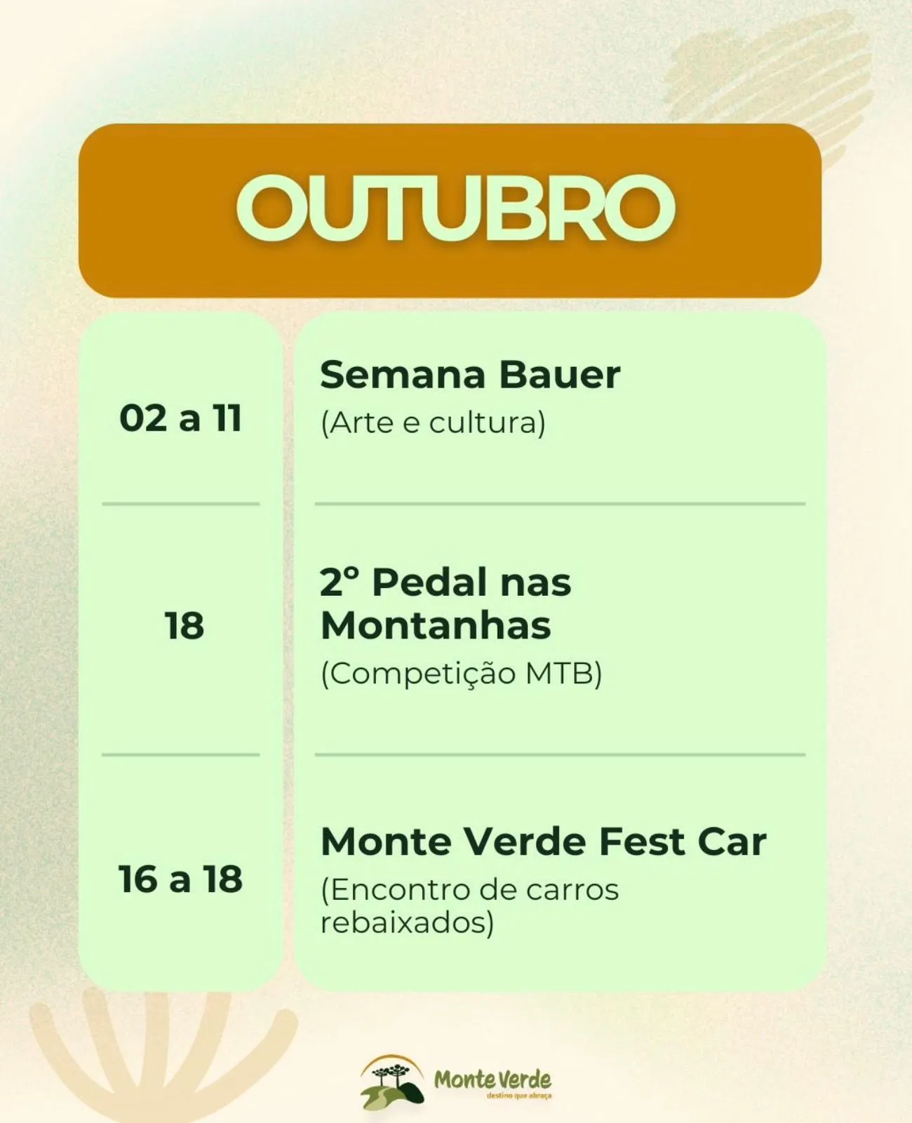 Programação Outubro